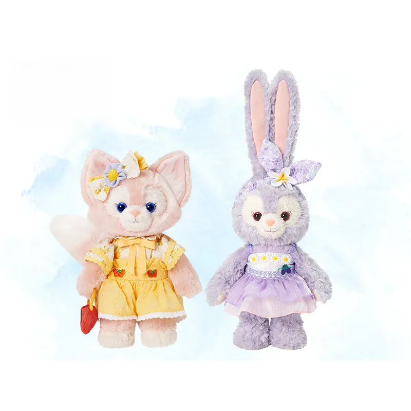 Disney 2024 Shanghai Summer Duffy Dolls Plush Doll 18.5cm/19.5cm/20.5cm/21cm Height-2