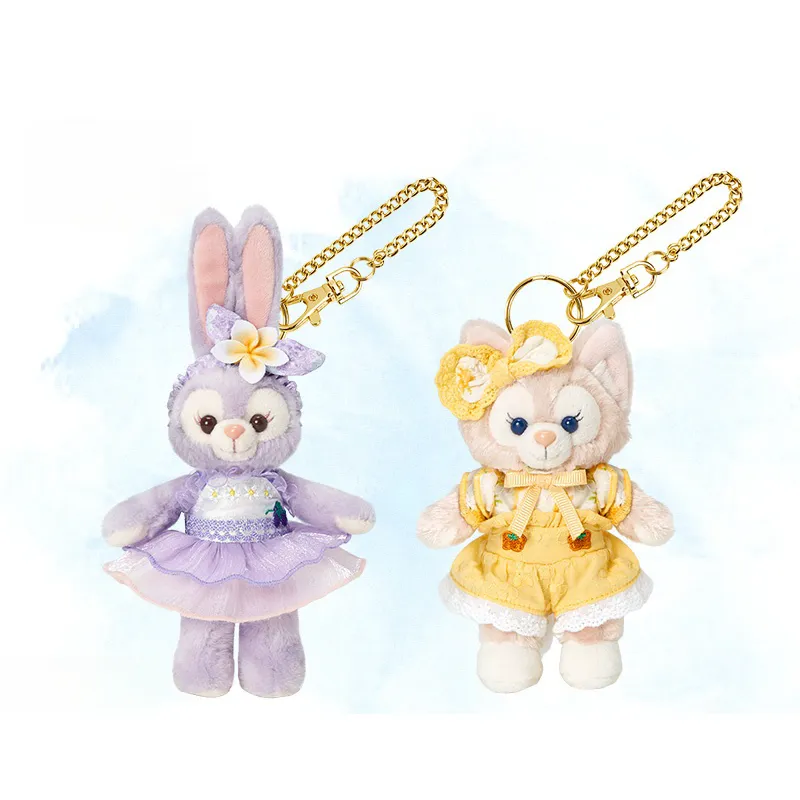 Disney 2024 Summer Duffy Dolls Plush Pendant 12cm 14cm Height-2