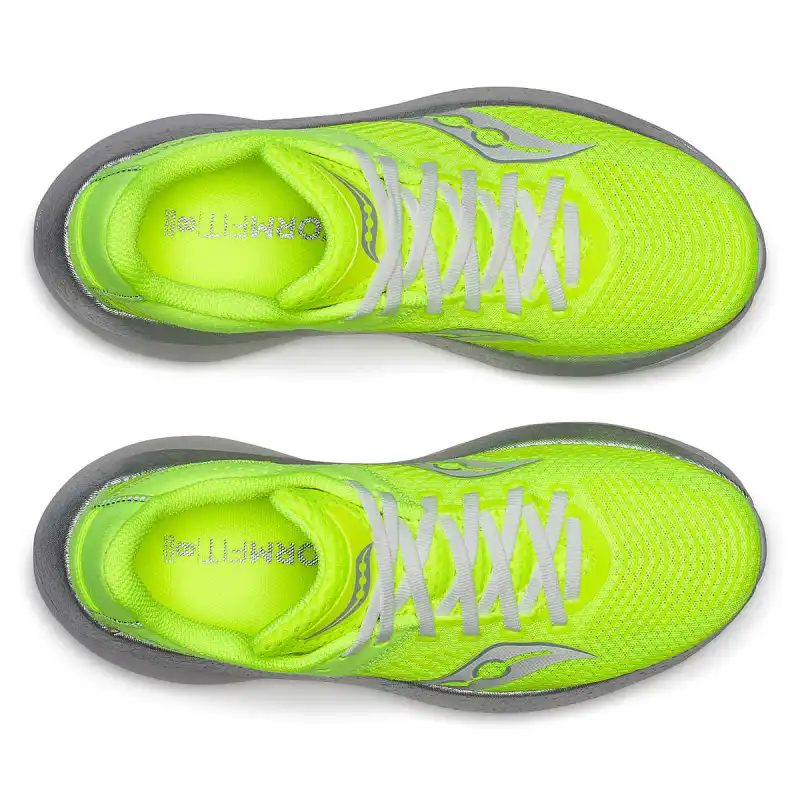 Saucony Kinvara Pro Slip Resistant Breathable Low Top Training Running Shoes Women's Lemon-3