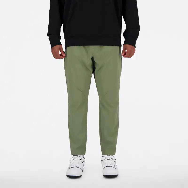 New Balance Casual Pants Men's Dark Color Olive Green-5