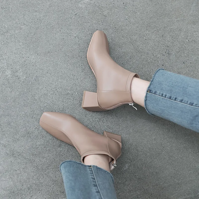 TATAYA Ankle Boots Women's Nude-5