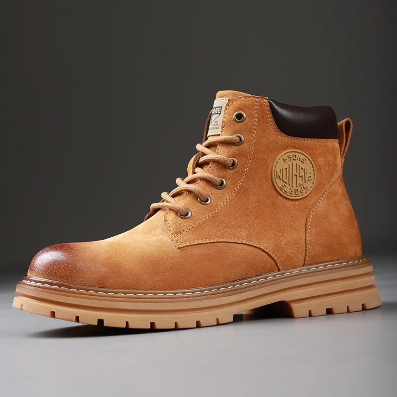 Captain Illy Short Martin Boot Men's Yellow-2