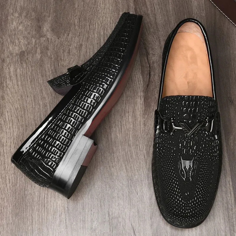 Bull Thunder Loafers Men Burgundy-1