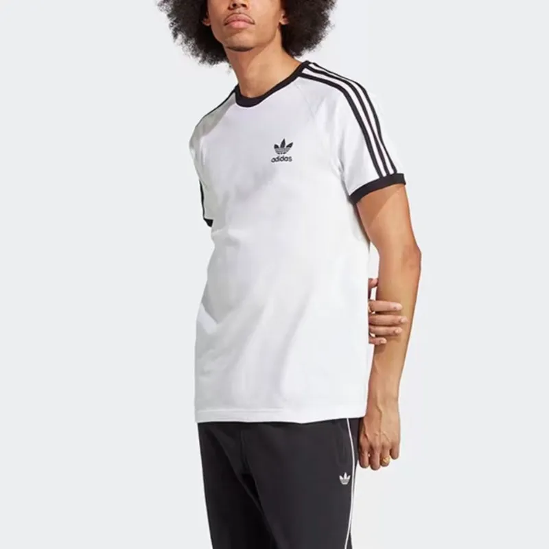 Adidas Originals Clover Series T-Shirt Unisex White+Necklace-4