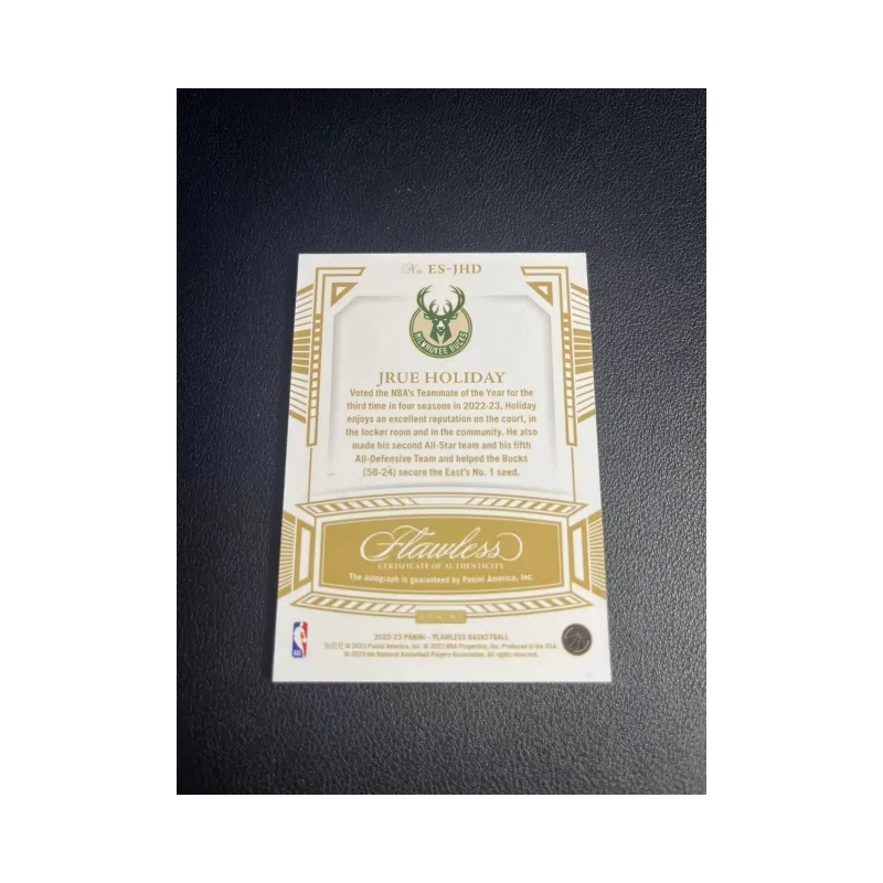 PANINI Jrue Holiday 22 23 Portable 15 Parallel Signature Card Red Parallel Star Card Product Pass Sports Cards 1 Pc-3