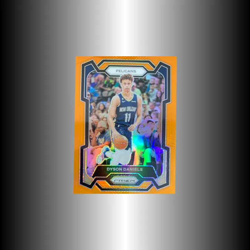 PANINI 2023 24 Prizm Dyson Daniels 23/49 Parallel Orange Folded Star Card Condition Approved Sports Cards 1 Pc-2