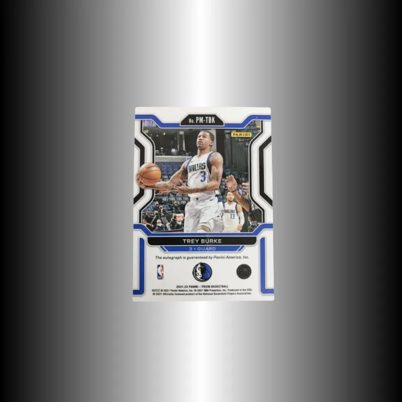 PANINI 2021 22 Prizm Trey Burke Signature Star Card Access Pass Sports Cards 1 Pc-3