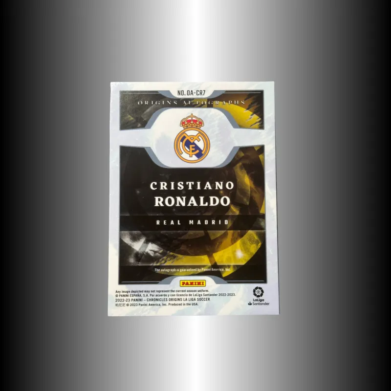 PANINI Ronaldo 22-23 Real Madrid 2/4 Series Signature Player Card Card Quality Guaranteed Sports Cards 1 Piece-3