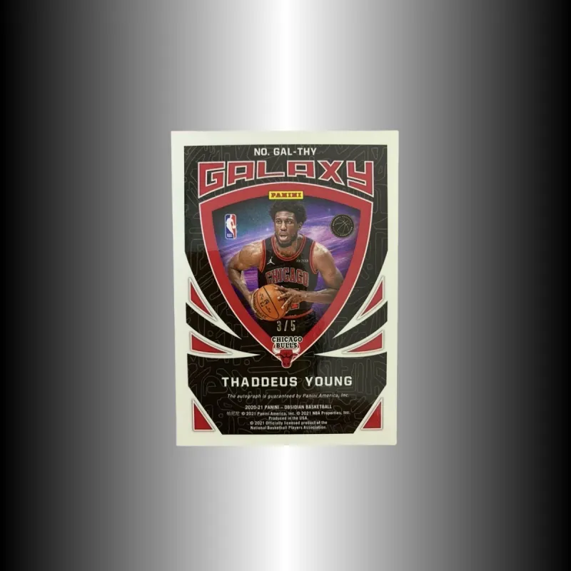 PANINI Tyrese Yang 2021 OBSIDIAN Bulls 3/5 Serial Signature Sticker Basketball Card Product Access Sports Cards 1 Pc-2