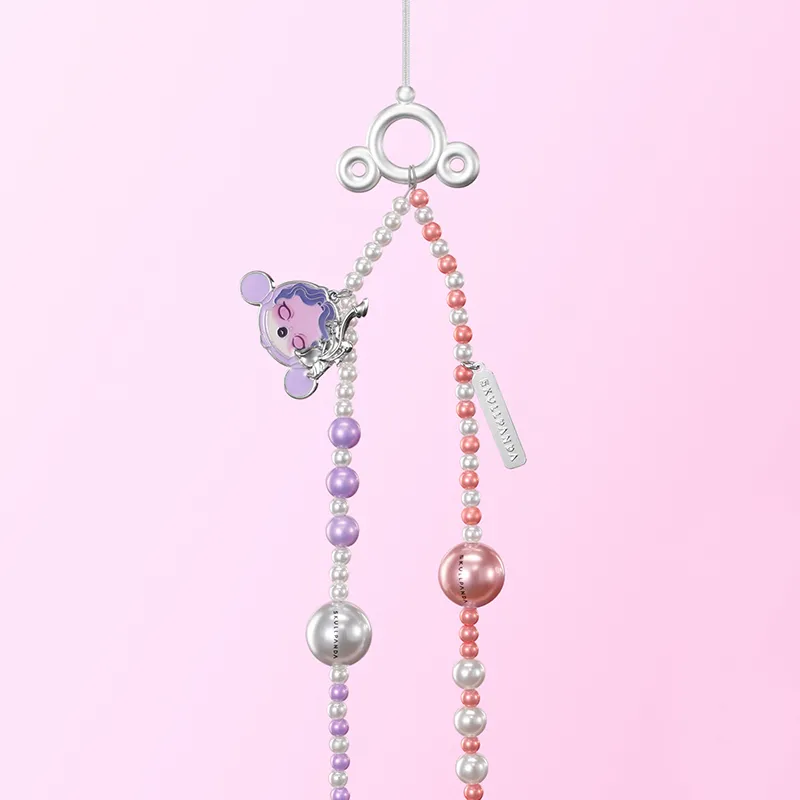 POP MART Skullpanda Sound Collection Long Cell Phone Chain Blind Box Products Single Mystery Box/Full Box 3 Pcs-9