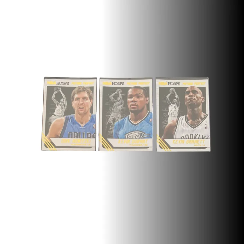 PANINI 2014 15 HOOPS Garnett Nowitzki Durant Teka Star Card Pass Sports Cards 3 Pcs-2