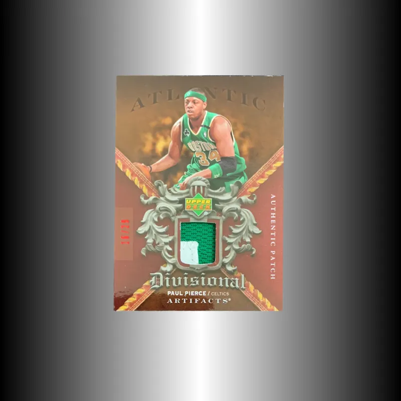 UPPER DECK 2007 08 Celtics Paul Pierce Truth 16/29 Monochrome Material Competition Used Jersey Sports Cards 1 Pc-2