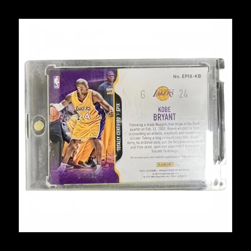 PANINI Kobe Bryant 2015 16 Material 99 Pack Sanitary Napkins Lakers Four Window Basketball Card Pass Sports Cards 1 Pc-3