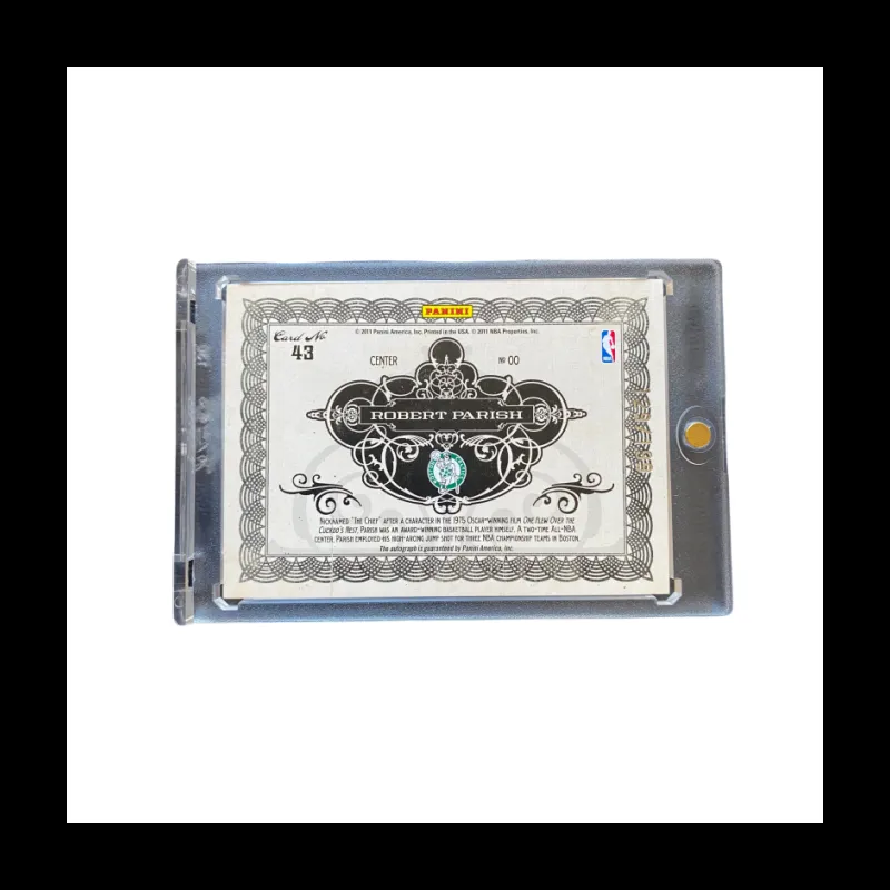 PANINI Robert, Parish, Star Card, Personal Autograph, Signature Card, Card Pass Sports Cards 1 Pc-3