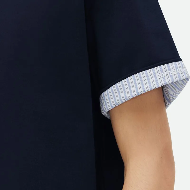 Bottega Veneta Double Layer Striped Crewneck T Shirt-5