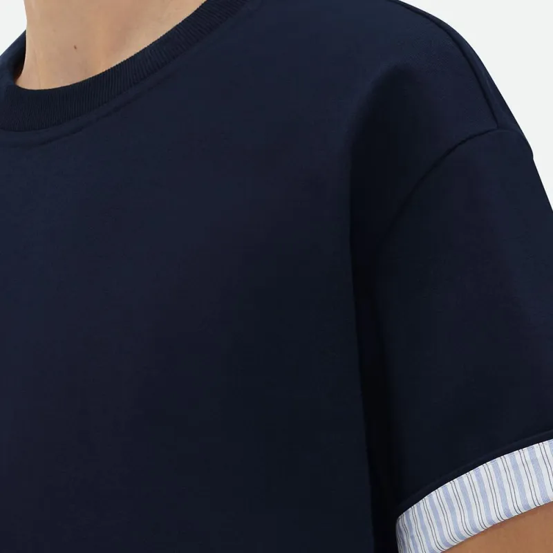 Bottega Veneta Double Layer Striped Crewneck T Shirt-4