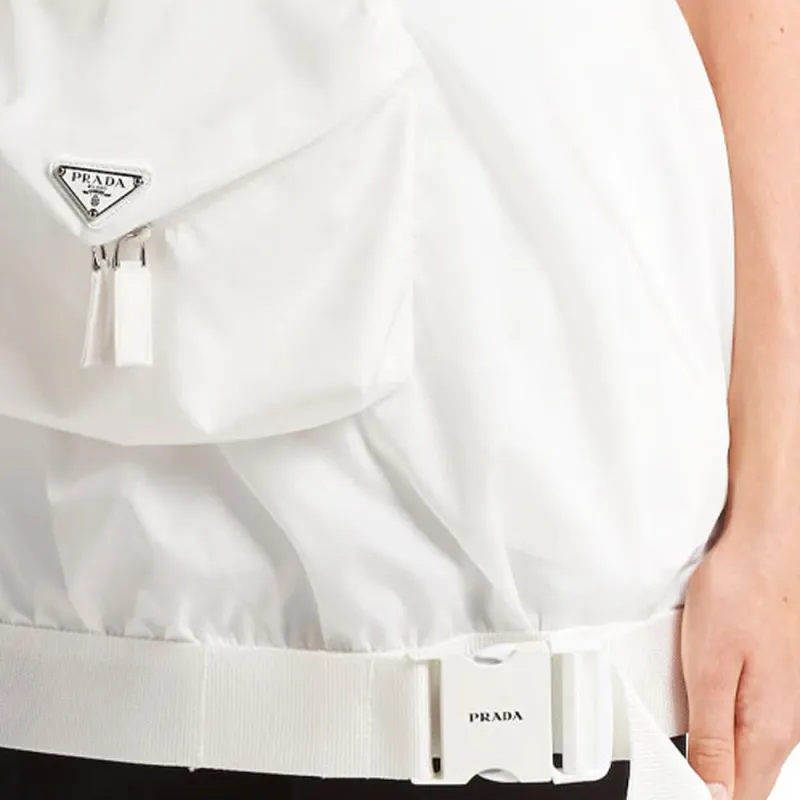 PRADA SS21 Casual Short Skirts Women's White-5