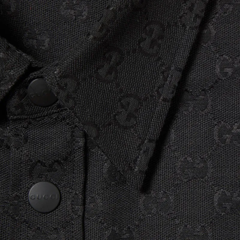 GUCCI Gg Canvas Shirt Shirt Men's Black-5