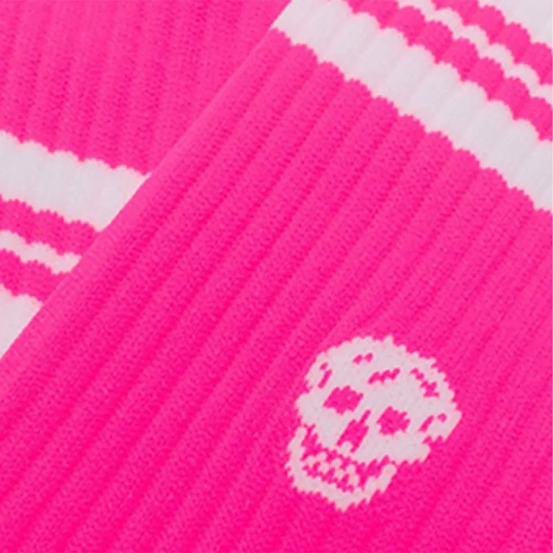 Alexander McQueen Knee High Socks Women's 1 Pack Neon Pink-3