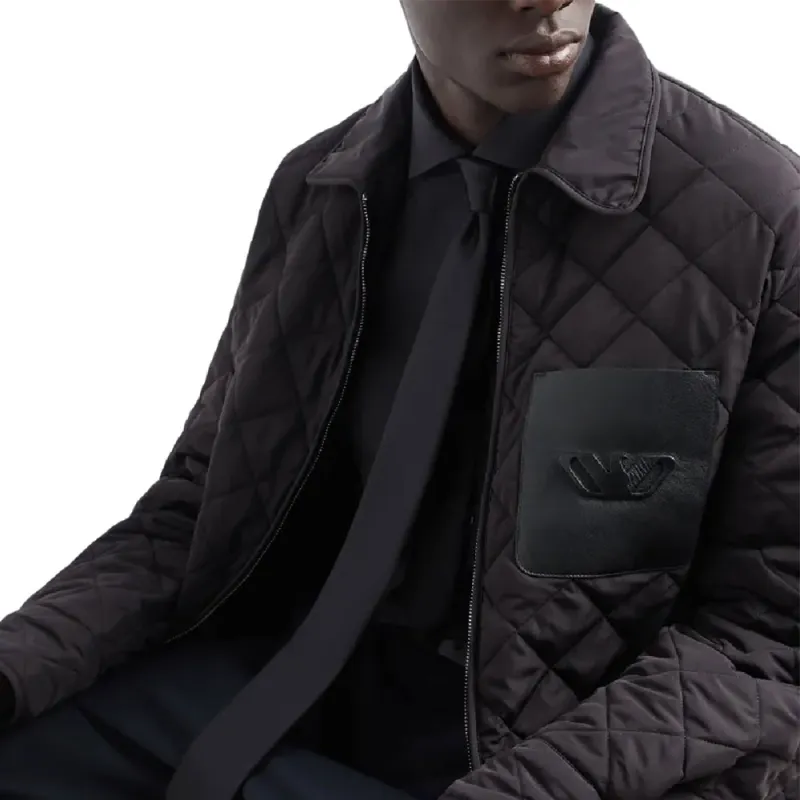 EMPORIO ARMANI Logo embossed Jacket-4