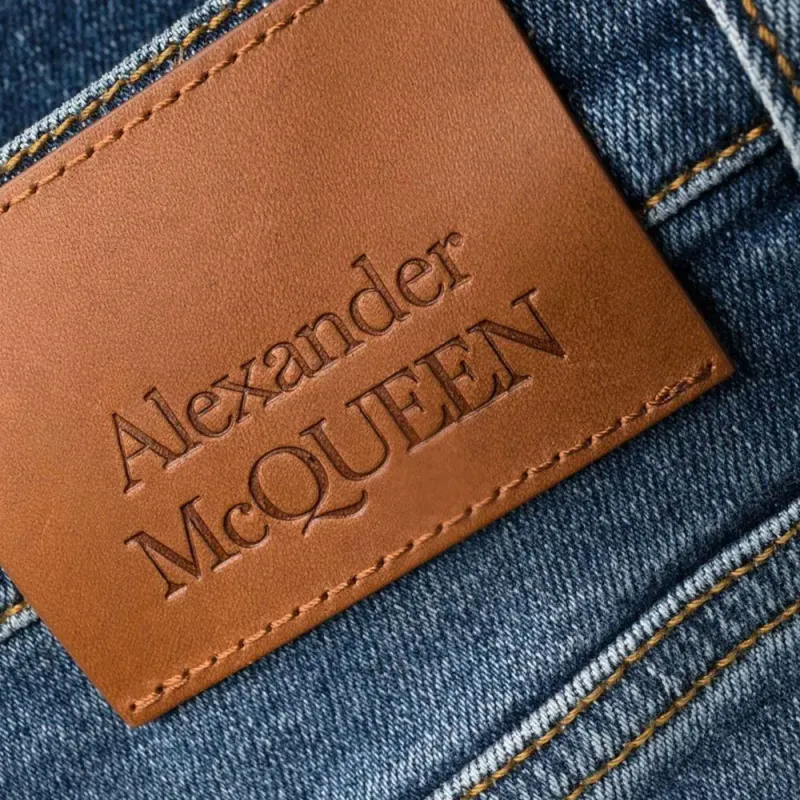 Alexander McQueen Logo Patch Flared Jeans-4