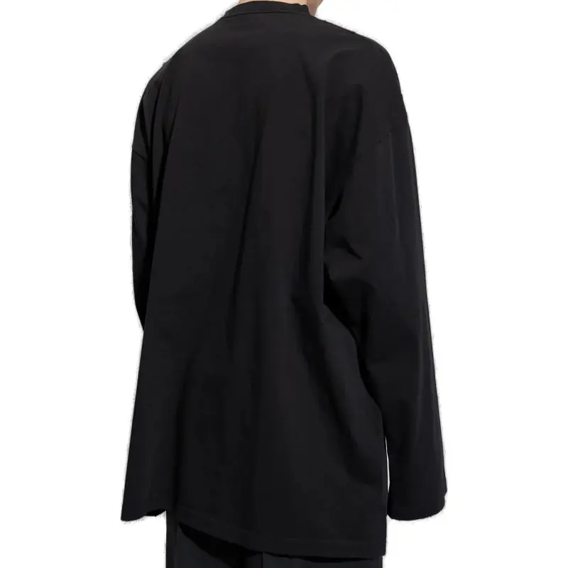 Balenciaga Logo print Long sleeved T shirt-6