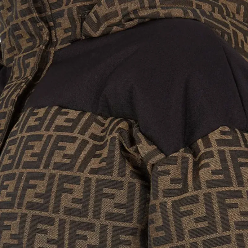 FENDI Down Jacket Women's Brown-5