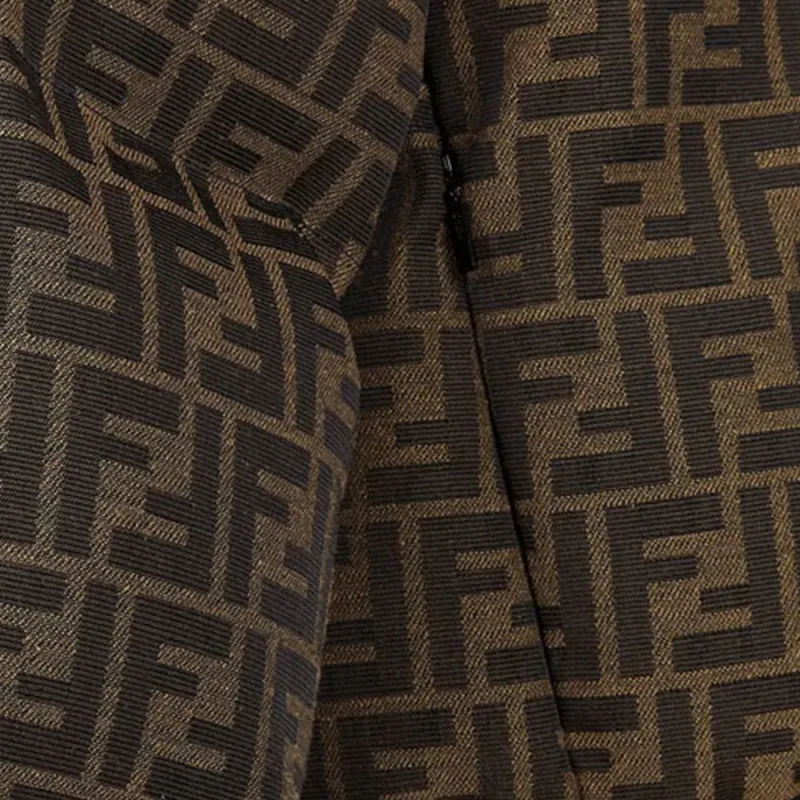 FENDI Down Jacket Women's Brown-4