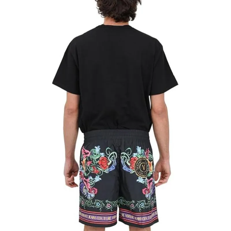 VERSACE JEANS COUTURE Floral Printed Drawstring Shorts-2