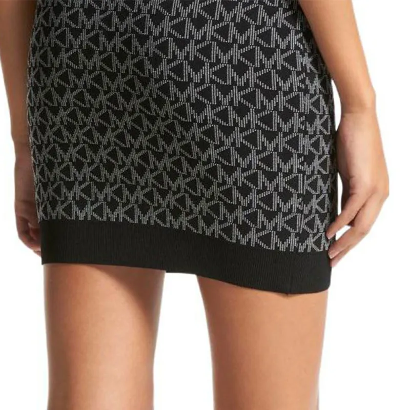MICHAEL KORS Intarsia knit Monogram Skirt-5