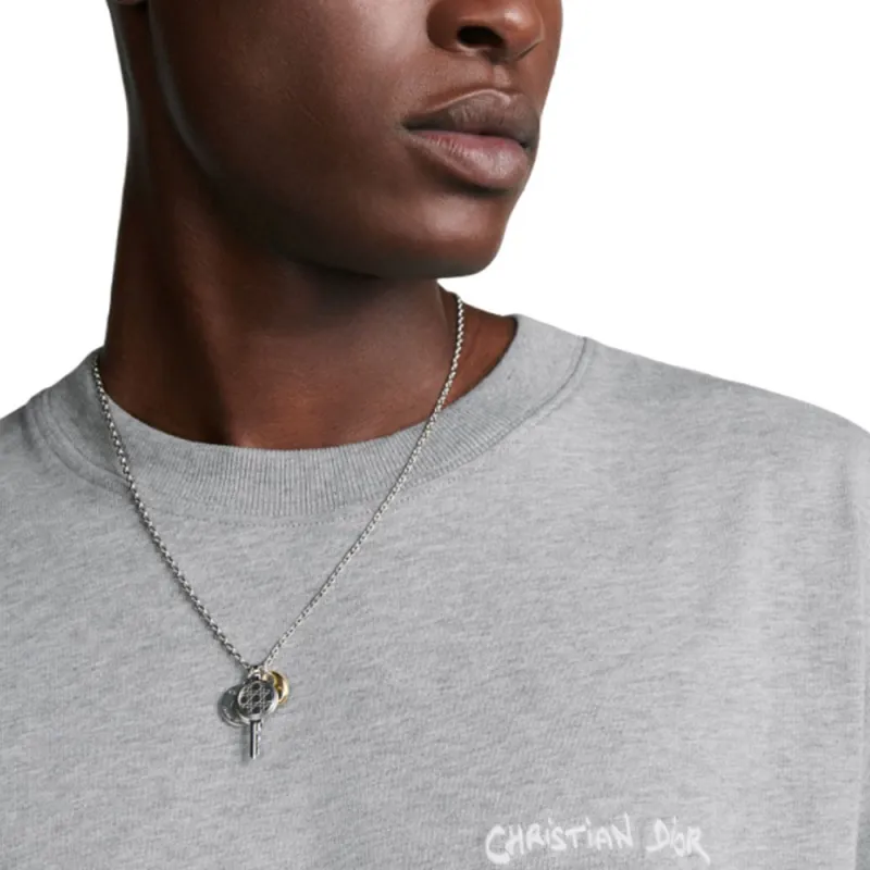 DIOR T Shirts Men Gray-5