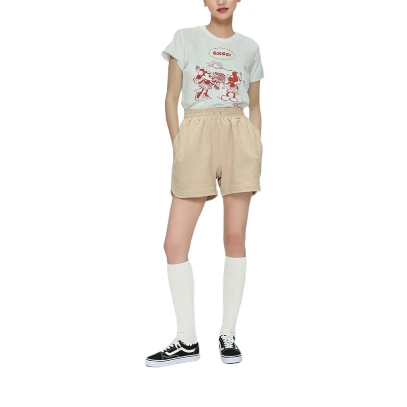 GUCCI x Disney Raglan Sleeve T Shirt Women's White-1