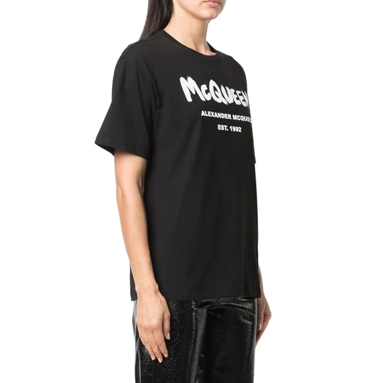 Alexander McQueen SS22 T Shirt Women's Black-3