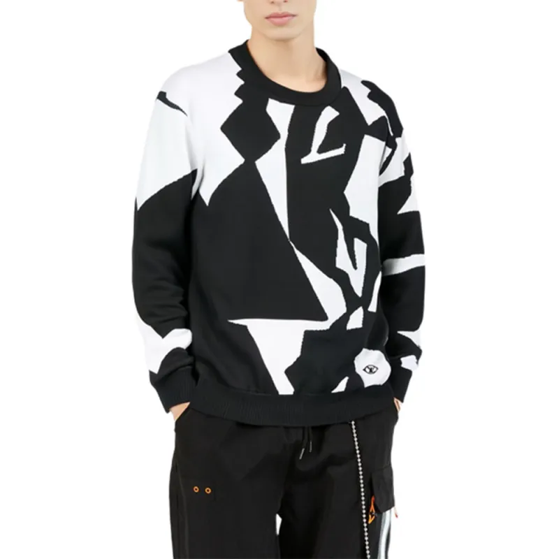LOUIS VUITTON 2010s Lv Abstract Houndstooth Jumper-1