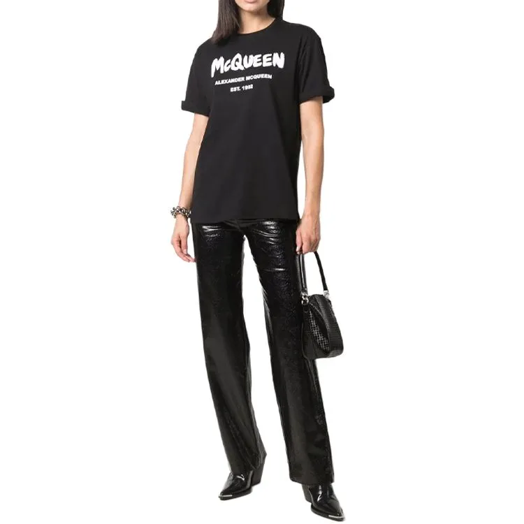 Alexander McQueen SS22 T Shirt Women's Black-1