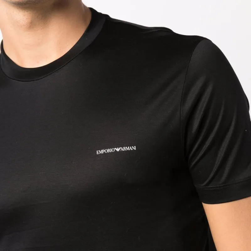 EMPORIO ARMANI Logo Printed Crewneck T Shirt-4