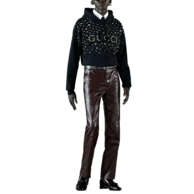 GUCCI Logo stud Hoodie-1