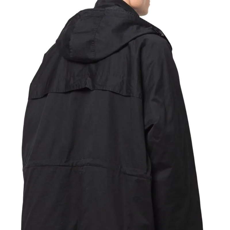 Balenciaga Parka Coats Men's Black-2