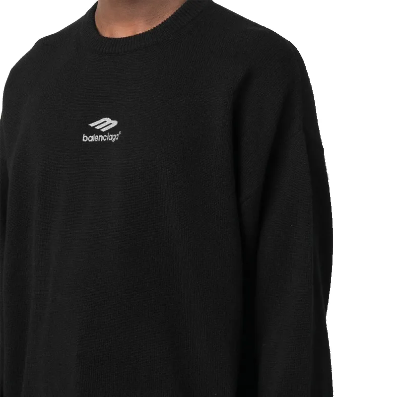 Balenciaga SS23 Cashmere Sweater Men's Black-5