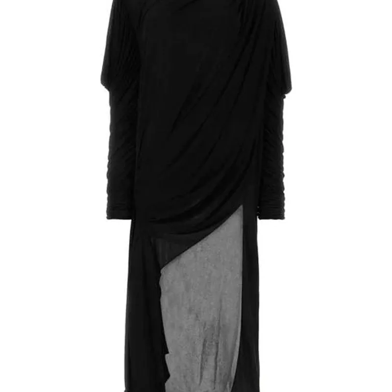 GUCCI Asymmetric Crepe Mini Dress-4