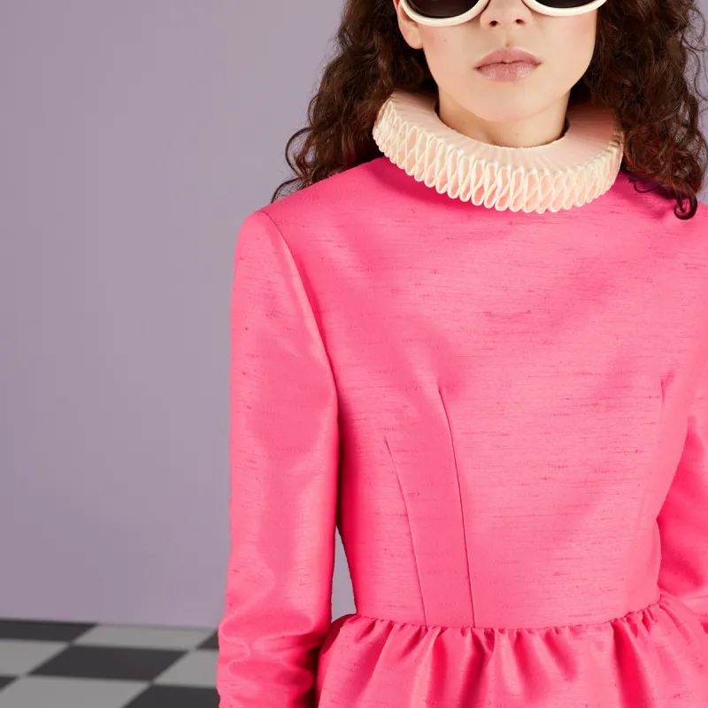 GUCCI SS23 Long-Sleeved Dresses Women's Pink-5
