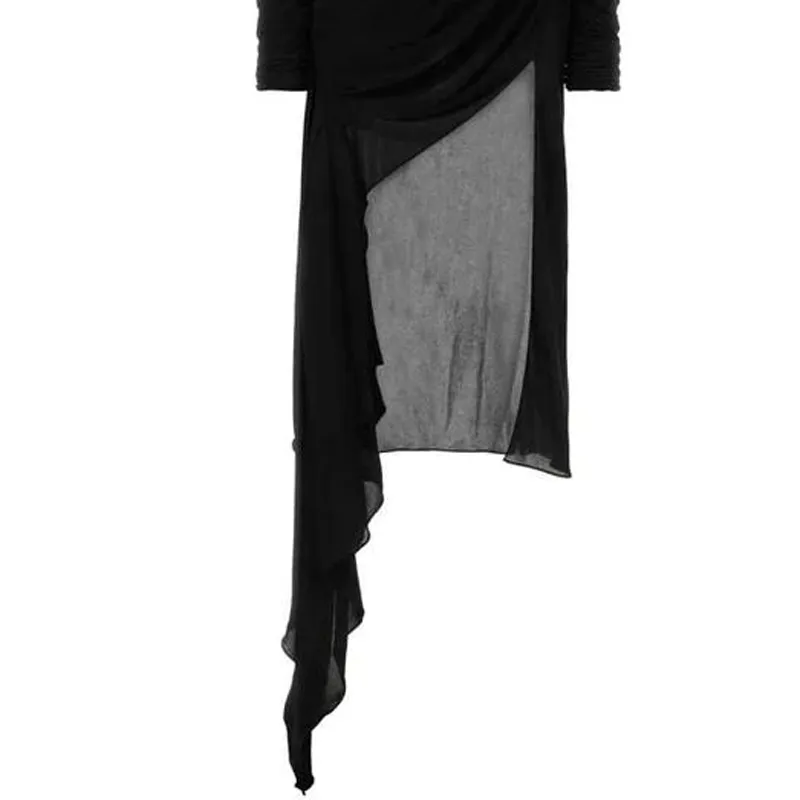 GUCCI Asymmetric Crepe Mini Dress-3