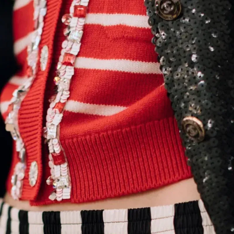 CHANEL 23 Spring Summer New Arrivals Knitwear Women's Red-4