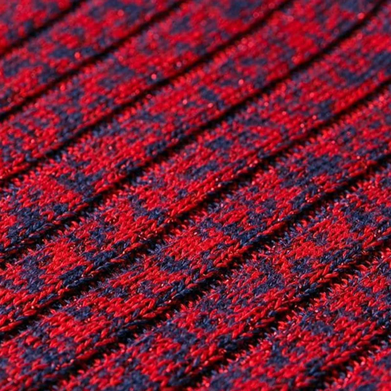 GUCCI Silk Blend Turtleneck Red-5