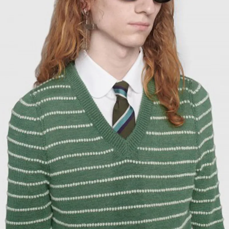 GUCCI Sweaters Men Green-3