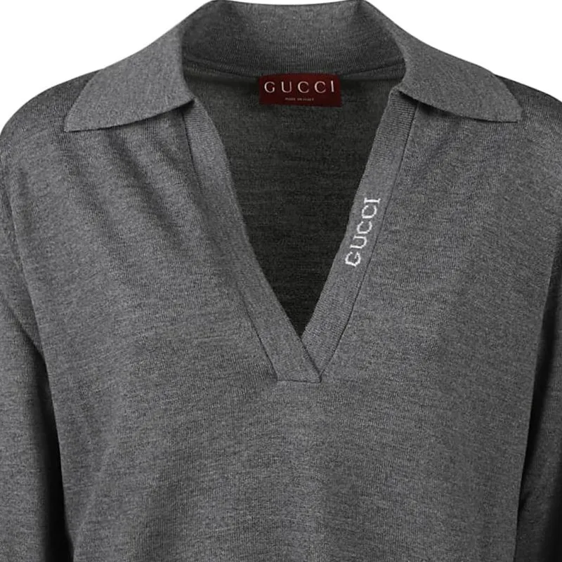 GUCCI Polo Shirts Women's Gray-2