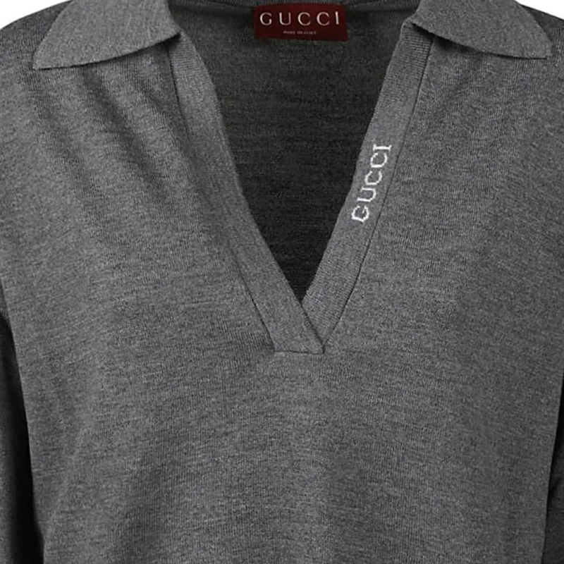GUCCI Polo Shirts Women's Gray-4