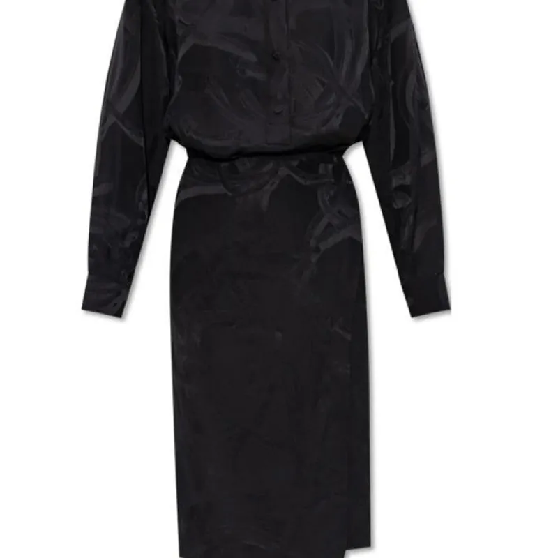 GUCCI SS24 Long-Sleeved Dresses Women's Black-4