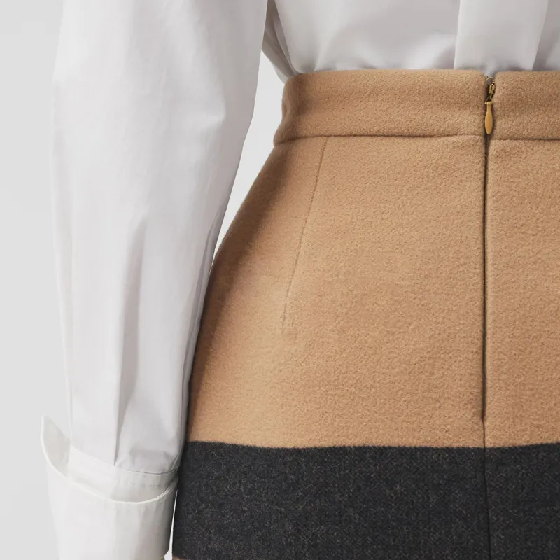 Burberry Casual Long Skirts Women's Camel-6