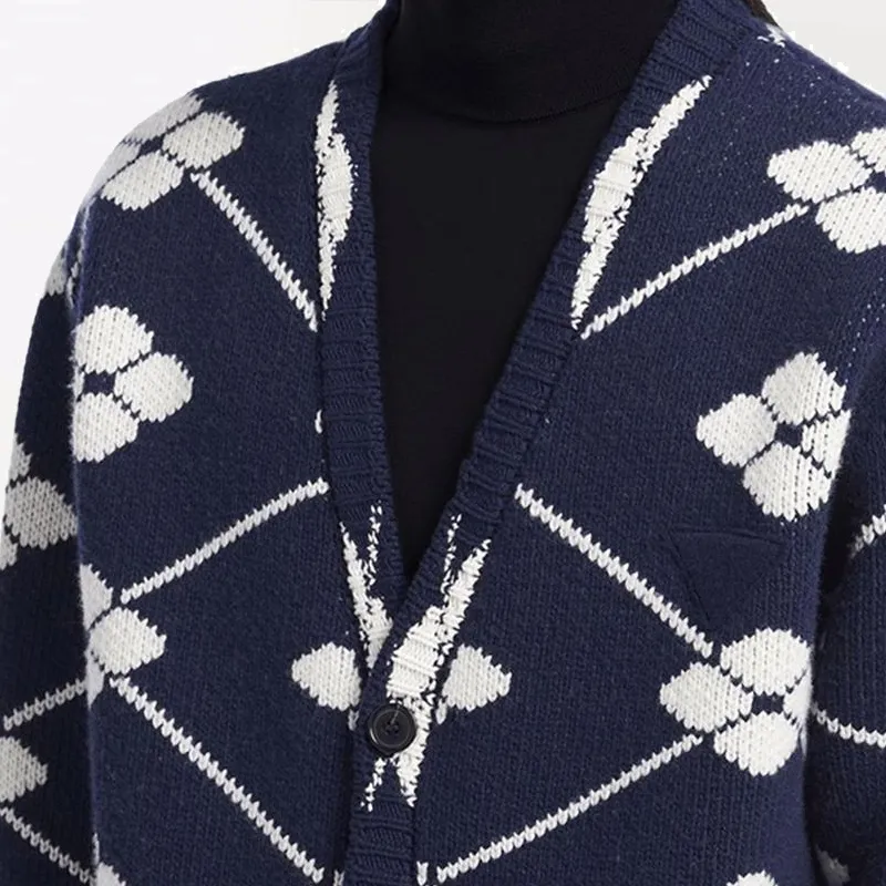 PRADA Cashmere Sweaters Men Blue-5